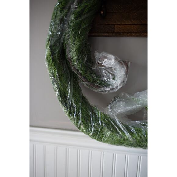 Anthropologie Faux Cedar Garland, Deluxe 108" - Picture 4 of 4